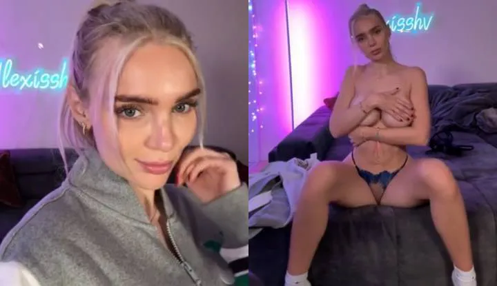 Alexis Blond's Alexisshv 5-minute strip show – are you still satisfied?