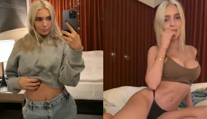 Alexis blond Alexisshv, what do you want to eat? Do you want to eat between my breasts?