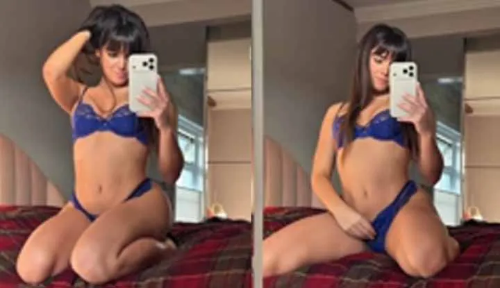 Leah Ray-The beautiful woman tried on her newly bought blue lingerie; it looked incredibly sexy and attractive. Onlyfans video leaked