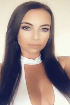 The young lady is very fierce and busty.