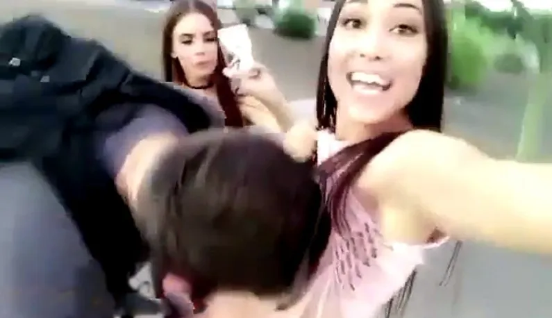 Surprise Encounter with Bigtit Sisters on the Street!! "Four Milky Soft Boinky Buns" Sought Out A Guy to Grope and Squeeze 'Em Titties: After Holding Up for Titty Fucks From Now On I'mma Calling Them Mommy!!