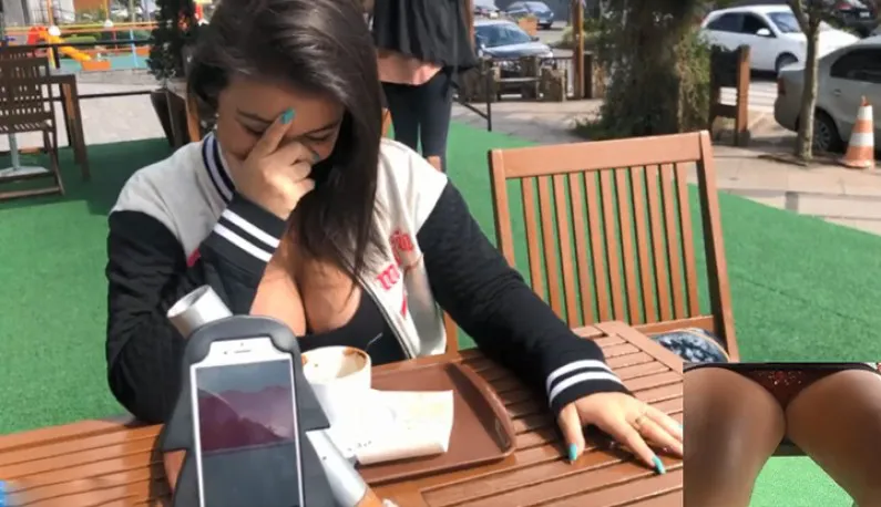[European/US] Date with a Busty Chick ~ Taking the Chance to Sneak Shot Her Panties