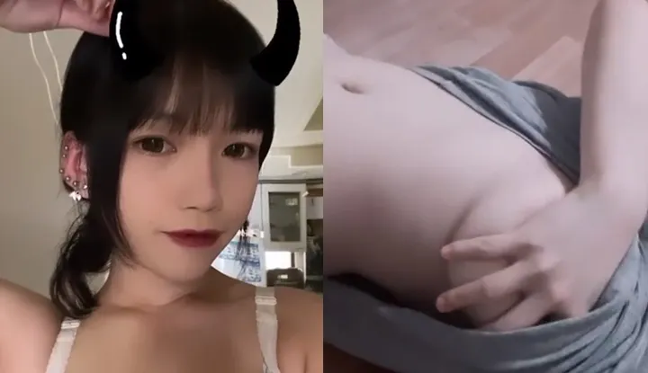 [Taiwan] Small horse rubbing E-cup breasts video.