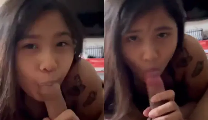 My girlfriend wants to be fed a nutritious big meat stick as soon as she gets up from bed!