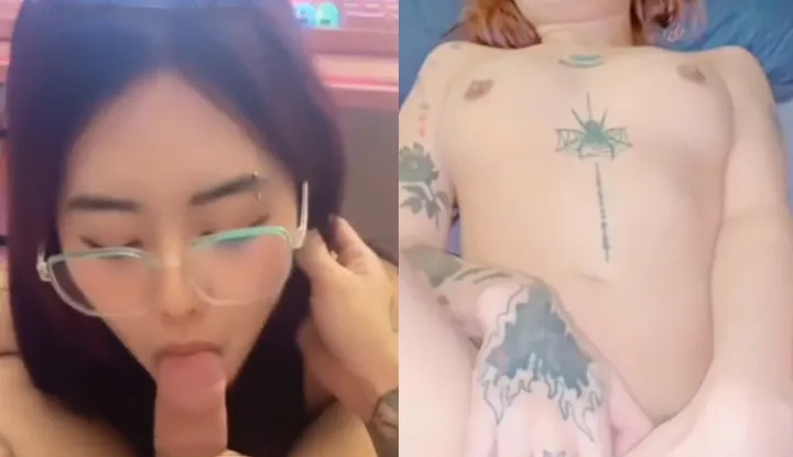 [Thai] Super cute TikTok influencer, her mouth is stuffed with a big penis!