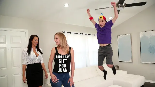 BANGBROS - Juan El Caballo Loco Gets Himself A Hot MILF (Reagan Foxx) For His Birthday
